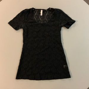 Xhilaration - Lace Short Sleeve Top